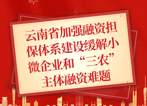 云南省加强融资担保体系建设缓解小微企业和“三农”主体融资难题